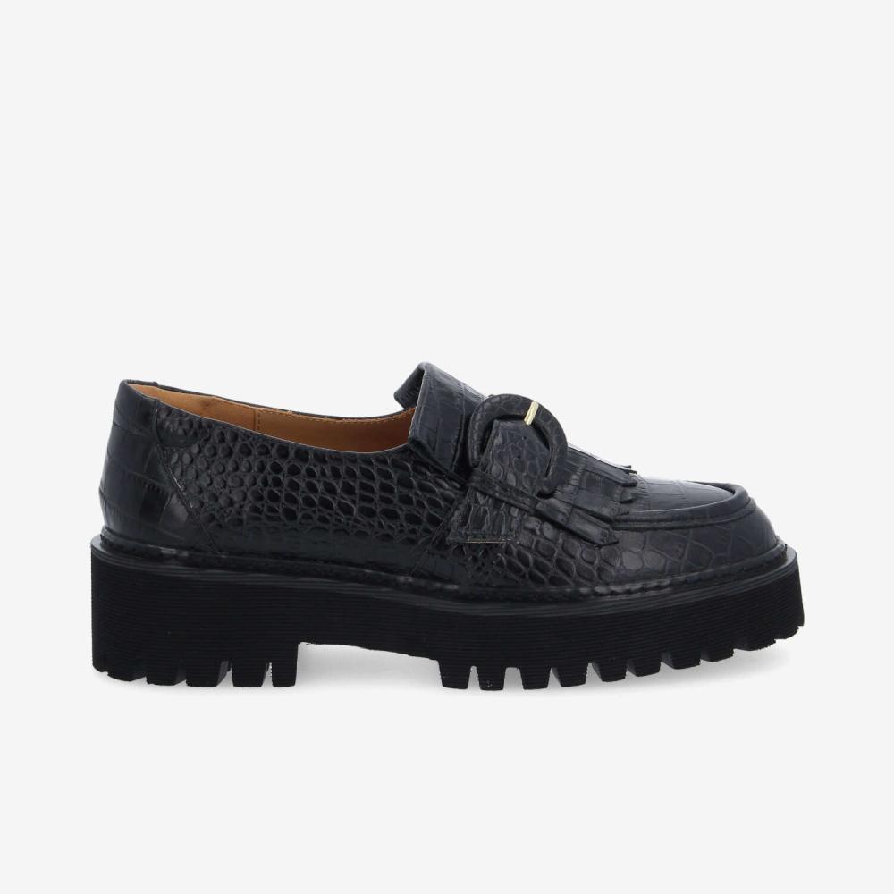 MYSEN BUCKLE W - KROCO - BLACK MYSEN BUCKLE W - KROCO - BLACK