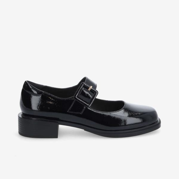 OSTEND BALLERINA W - WRINKLED PATENT - NOIR