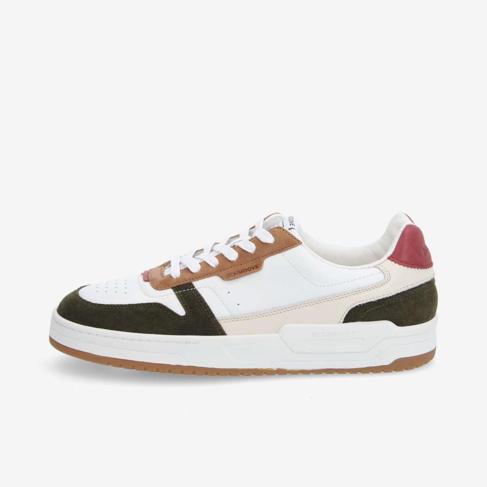 BROOKLYN PREPPY M - NAPPA/SDE/CRAZY - WHITE/KHAKI/RED BROOKLYN PREPPY M - NAPPA/SDE/CRAZY - WHITE/KHAKI/RED