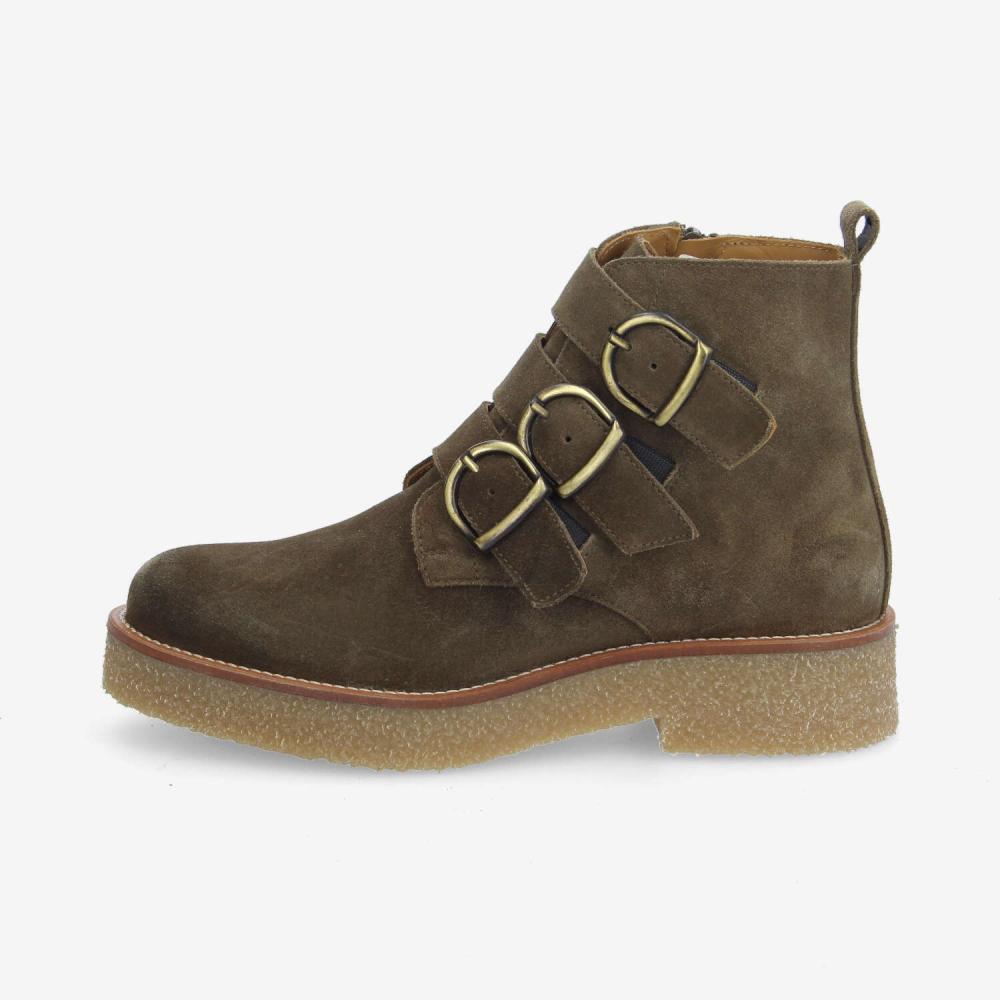 DORA BUCKLE W - SUEDE - GREEN DORA BUCKLE W - SUEDE - GREEN