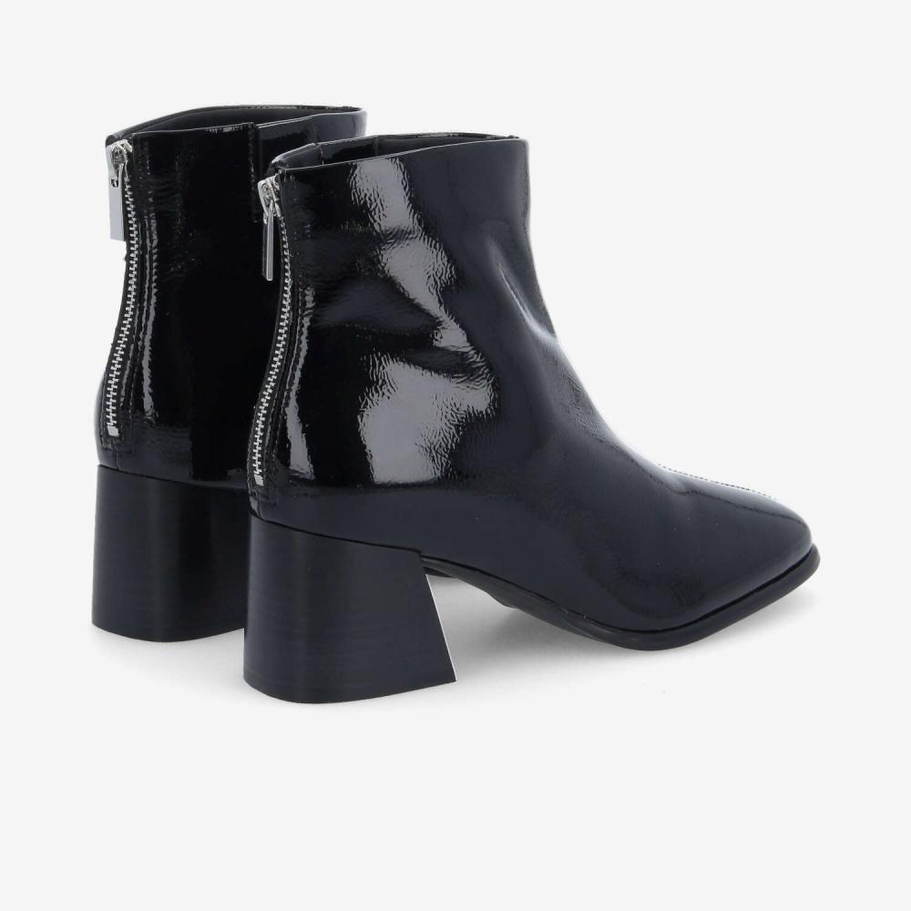 SKARA BOOTS W - WRINKLED PATENT - BLACK SKARA BOOTS W - WRINKLED PATENT - BLACK
