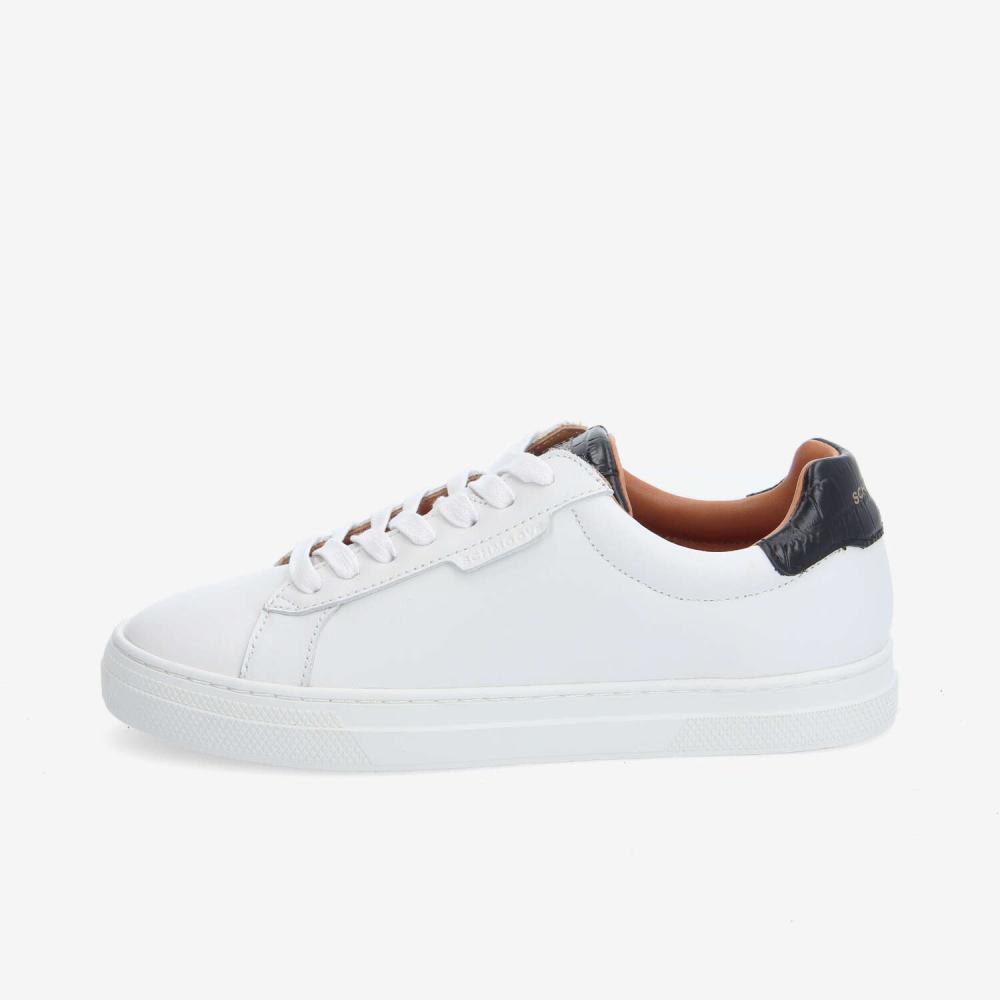 SPARKLE SNEAKER W - NAPPA/KROCO - WHITE/BLACK SPARKLE SNEAKER W - NAPPA/KROCO - WHITE/BLACK