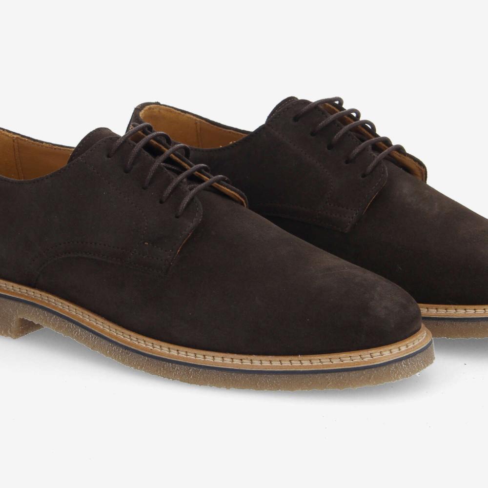 DUBLIN DERBY M - SUEDE - DARK BROWN DUBLIN DERBY M - SUEDE - DARK BROWN