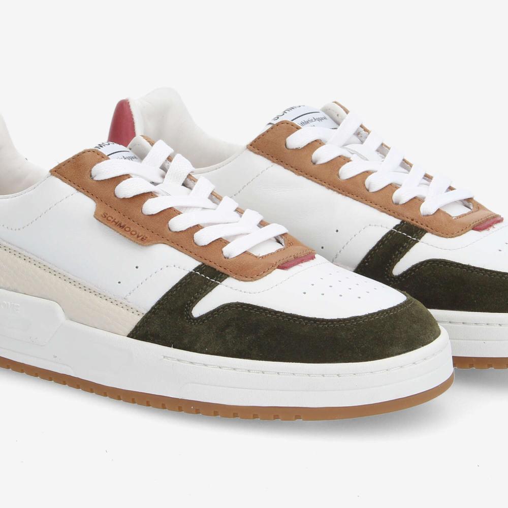 BROOKLYN PREPPY M - NAPPA/SDE/CRAZY - WHITE/KHAKI/RED BROOKLYN PREPPY M - NAPPA/SDE/CRAZY - WHITE/KHAKI/RED