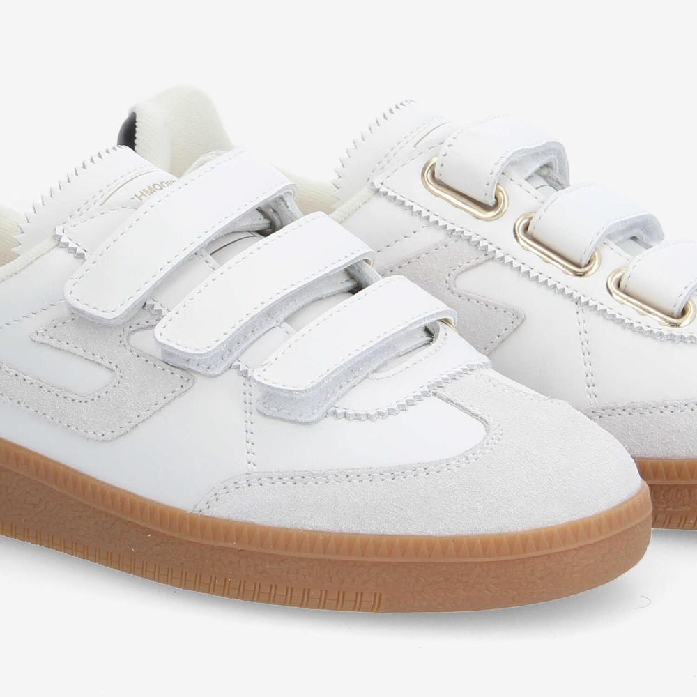 SHEFFIELD STRAPS W - NAPPA/SUEDE - WHITE SHEFFIELD STRAPS W - NAPPA/SUEDE - WHITE