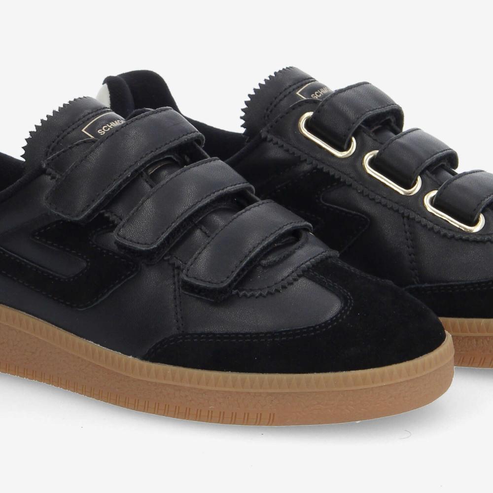 SHEFFIELD STRAPS W - NAPPA/SUEDE - BLACK SHEFFIELD STRAPS W - NAPPA/SUEDE - BLACK
