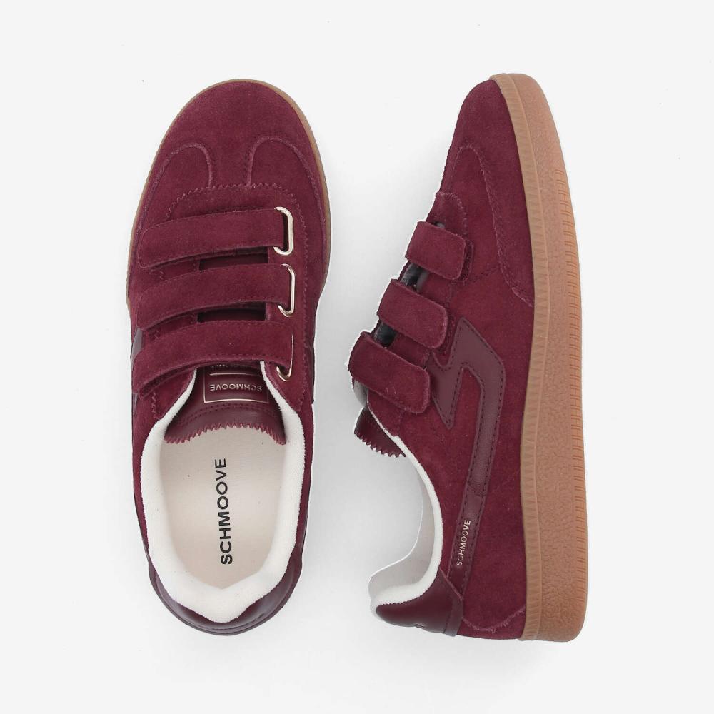 SHEFFIELD STRAPS W - SUEDE/NAPPA - BURGUNDY SHEFFIELD STRAPS W - SUEDE/NAPPA - BURGUNDY