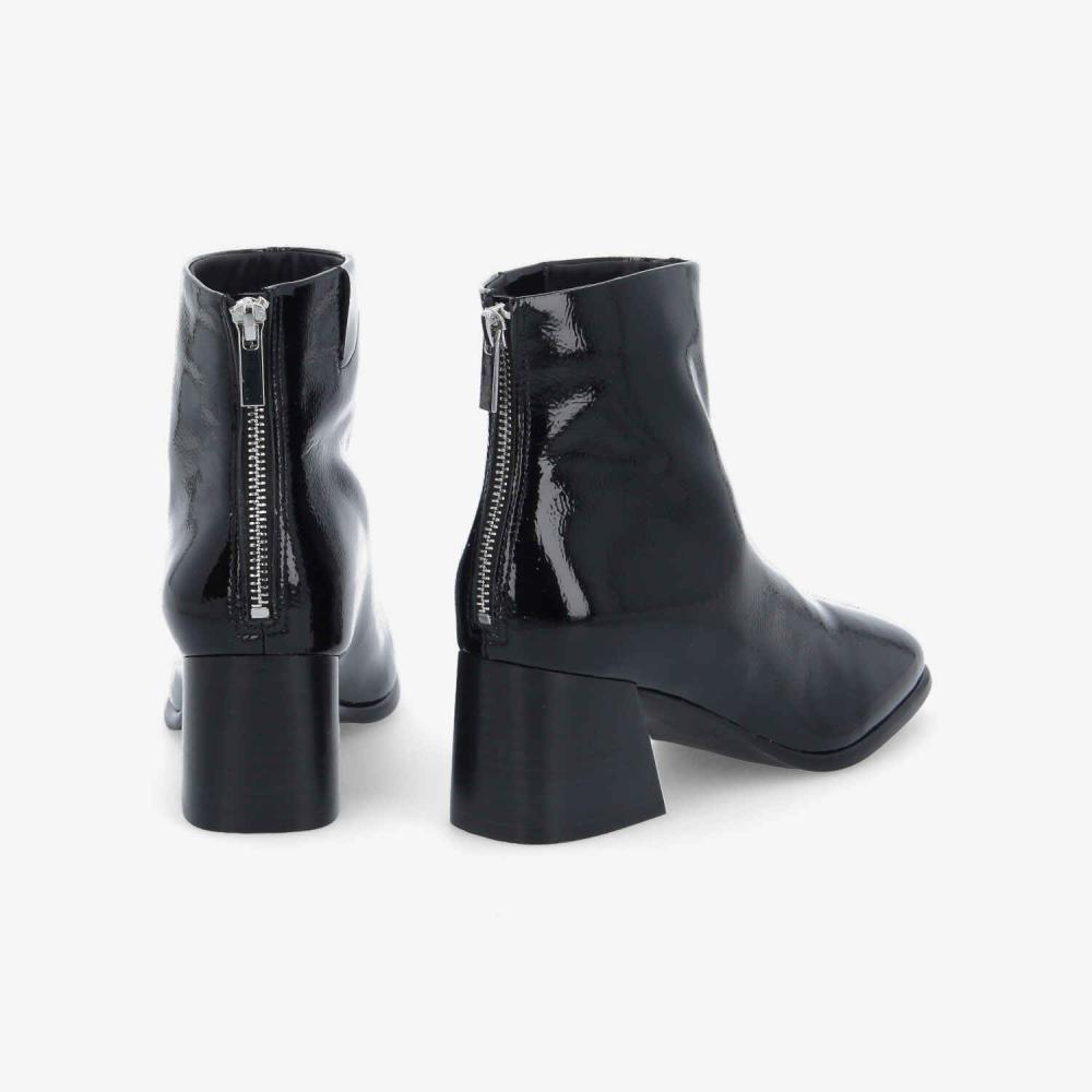 SKARA BOOTS W - WRINKLED PATENT - BLACK SKARA BOOTS W - WRINKLED PATENT - BLACK