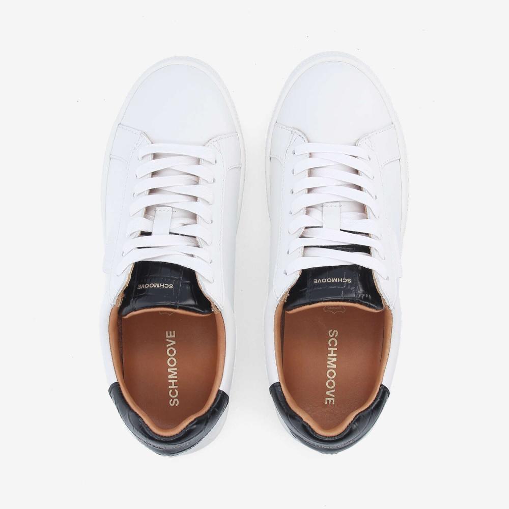 SPARKLE SNEAKER W - NAPPA/KROCO - WHITE/BLACK SPARKLE SNEAKER W - NAPPA/KROCO - WHITE/BLACK