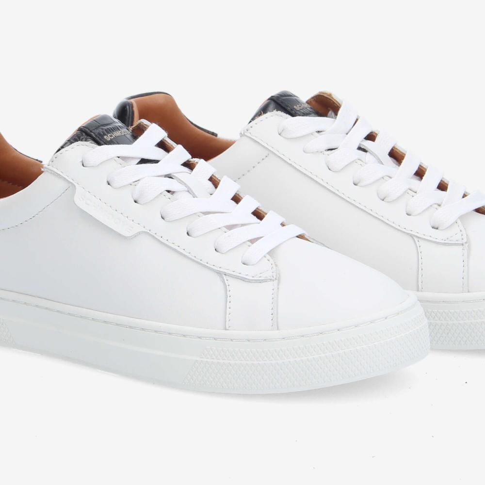SPARKLE SNEAKER W - NAPPA/KROCO - WHITE/BLACK SPARKLE SNEAKER W - NAPPA/KROCO - WHITE/BLACK
