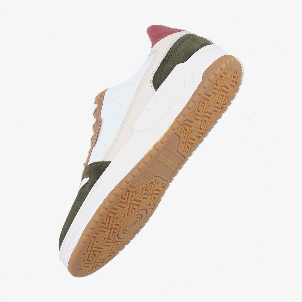 BROOKLYN PREPPY M - NAPPA/SDE/CRAZY - WHITE/KHAKI/RED BROOKLYN PREPPY M - NAPPA/SDE/CRAZY - WHITE/KHAKI/RED
