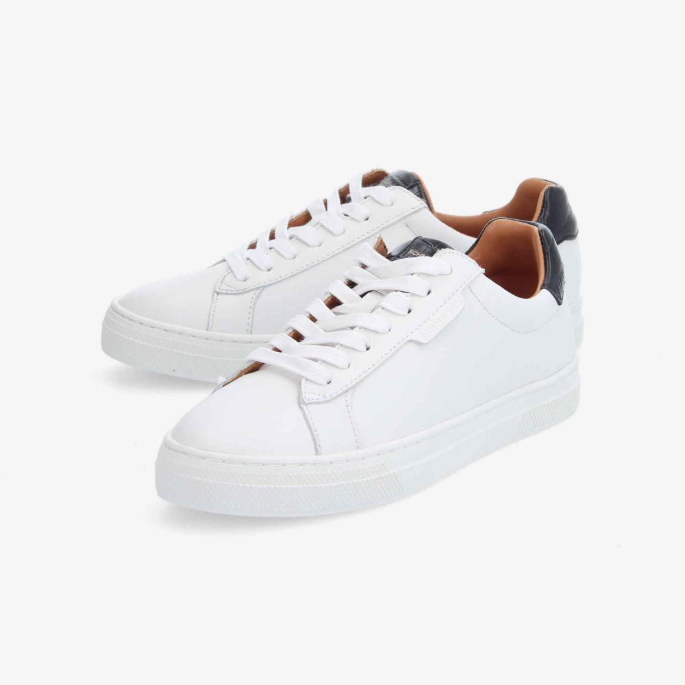 SPARKLE SNEAKER W - NAPPA/KROCO - WHITE/BLACK SPARKLE SNEAKER W - NAPPA/KROCO - WHITE/BLACK