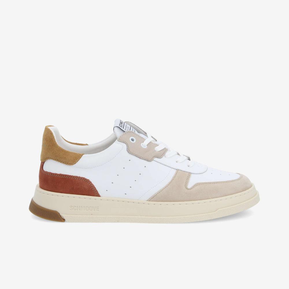 ORDER SNEAKER M - NAP/SUEDE/MESH - WHITE/BROWN