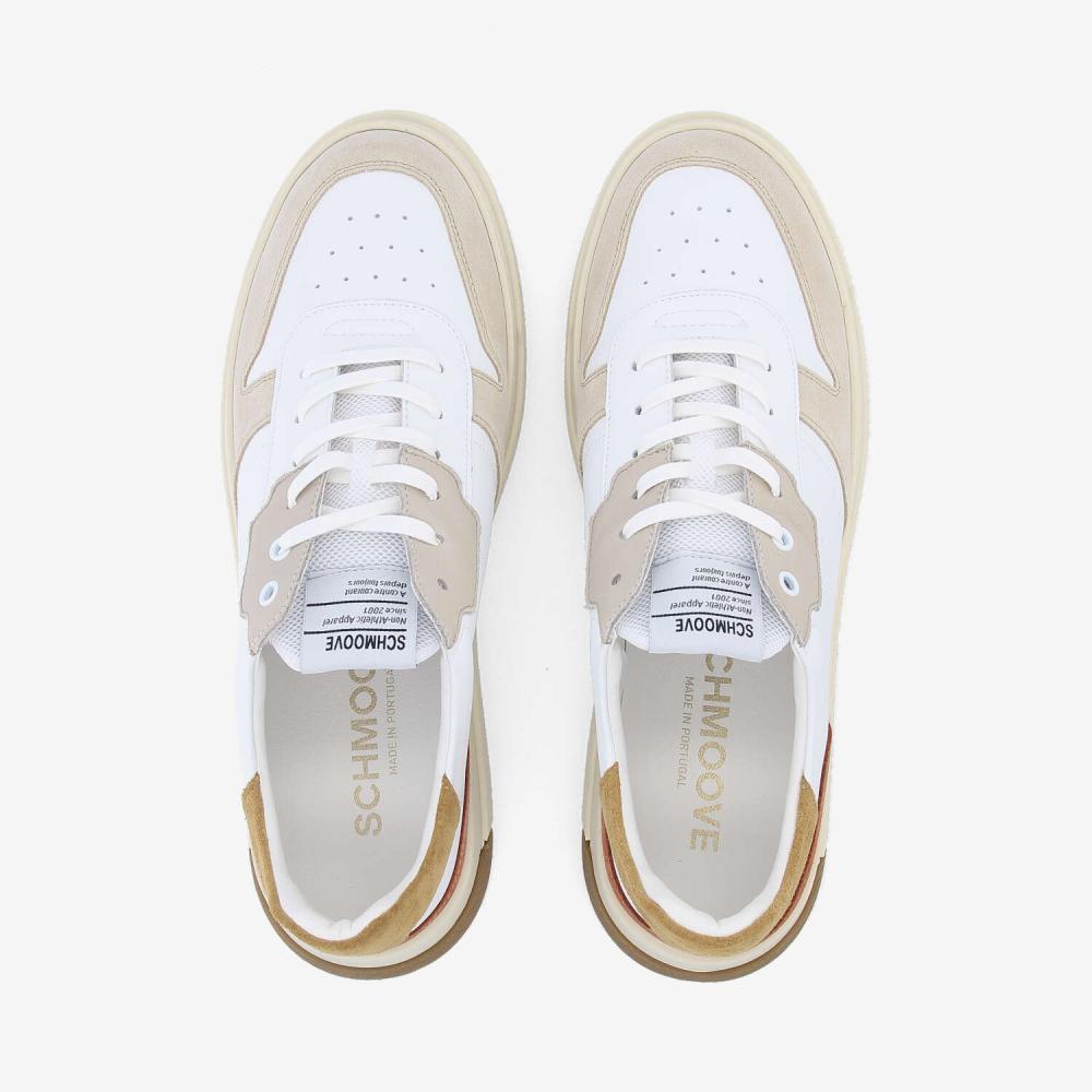 ORDER SNEAKER M - NAP/SUEDE/MESH - WHITE/BROWN