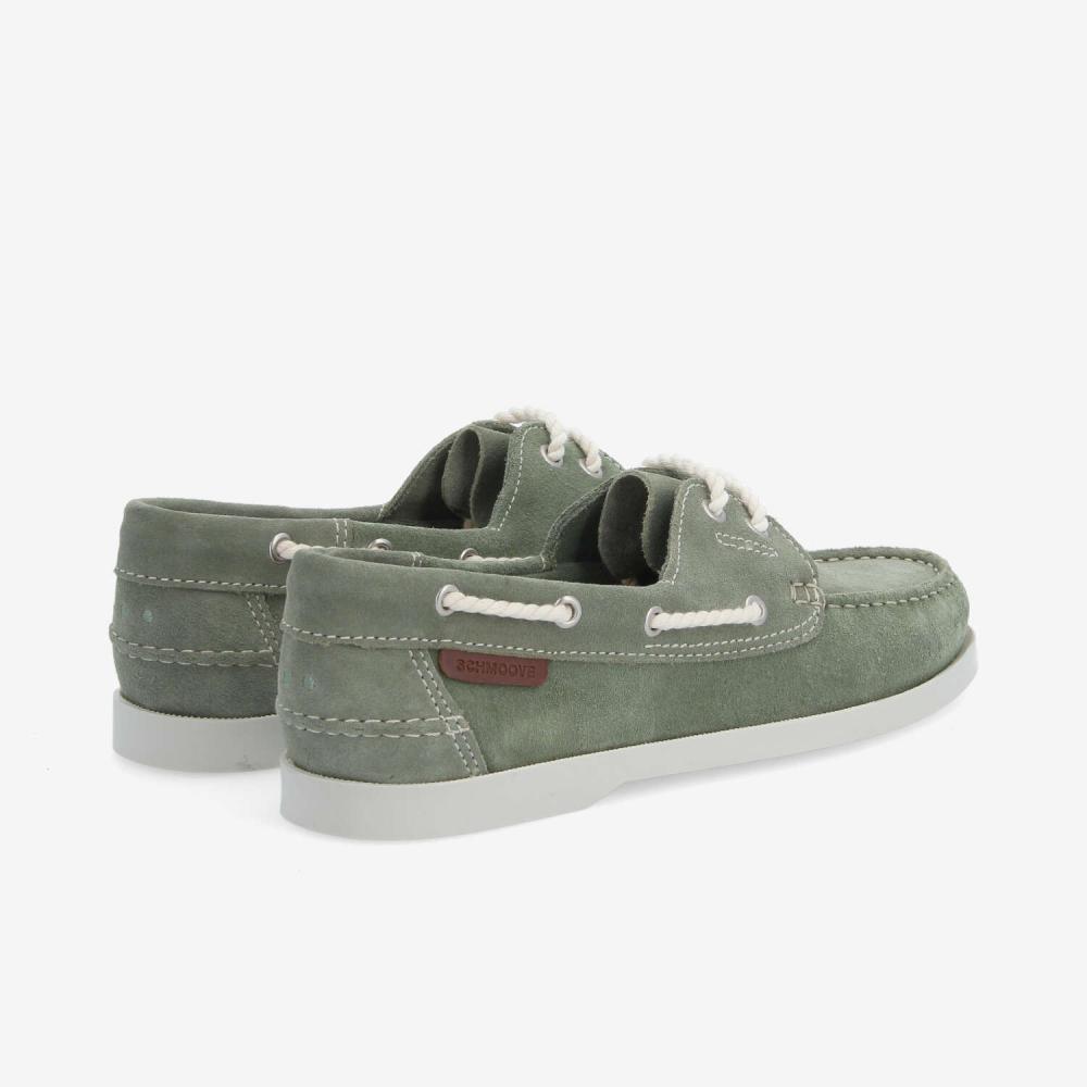 SHORE BOAT M - SUEDE - GREEN