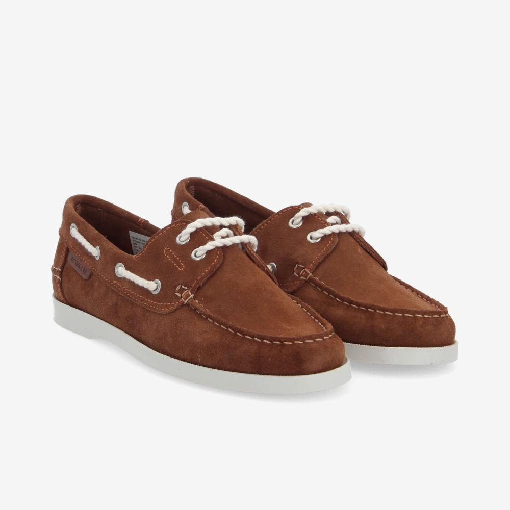 SHORE BOAT M - SUEDE - MARRON