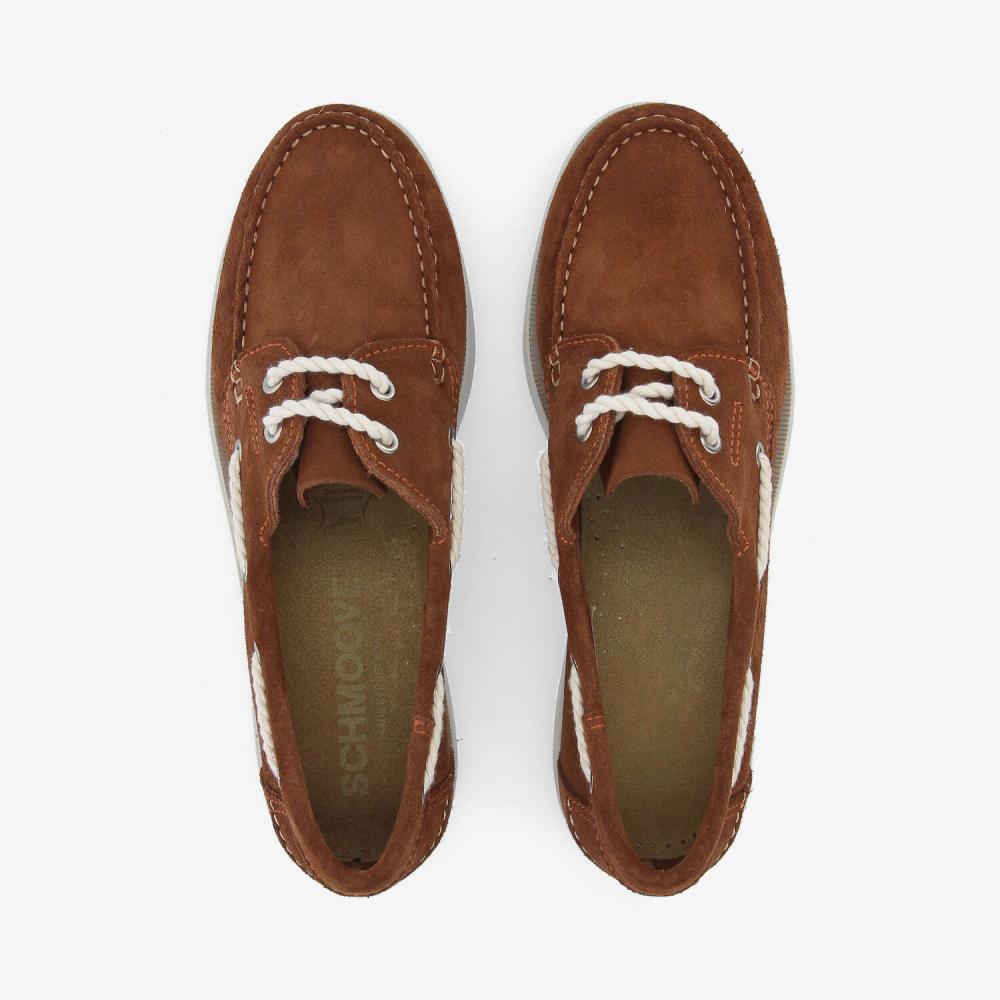 SHORE BOAT M - SUEDE - MARRON