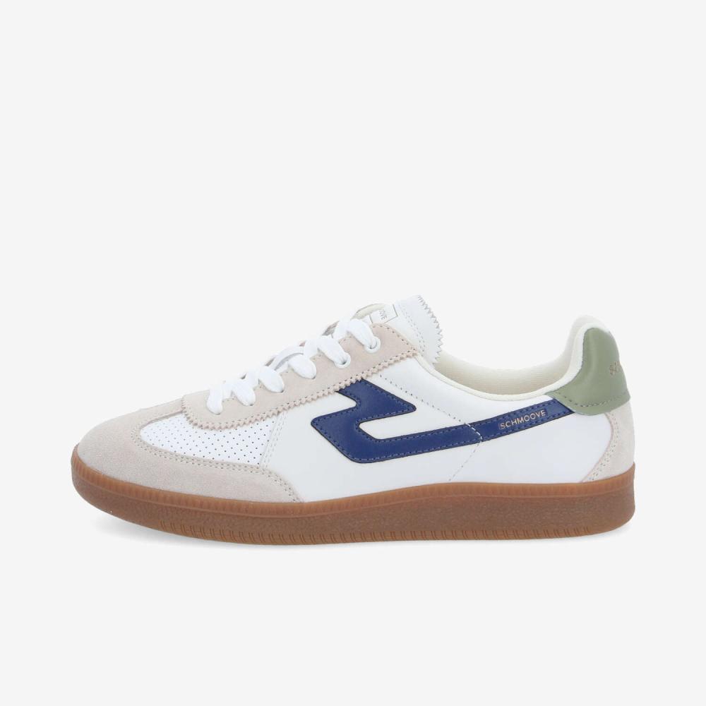 SHEFFIELD JOGGER M - NAPPA/SUEDE/NAP - BLANC/BLANC CASSÉ/BLEU MARINE