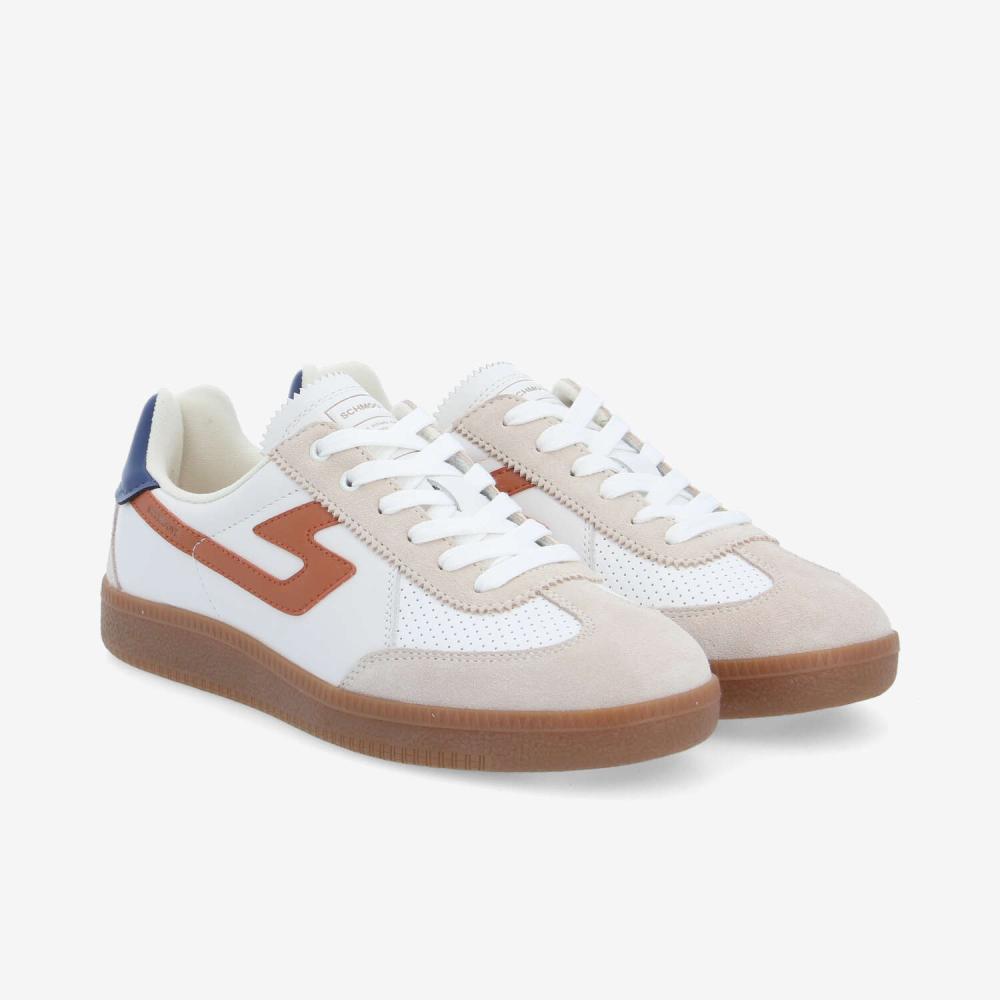 SHEFFIELD JOGGER M - NAPPA/SUEDE/NAP - WHITE/OFF WHITE/BROWN