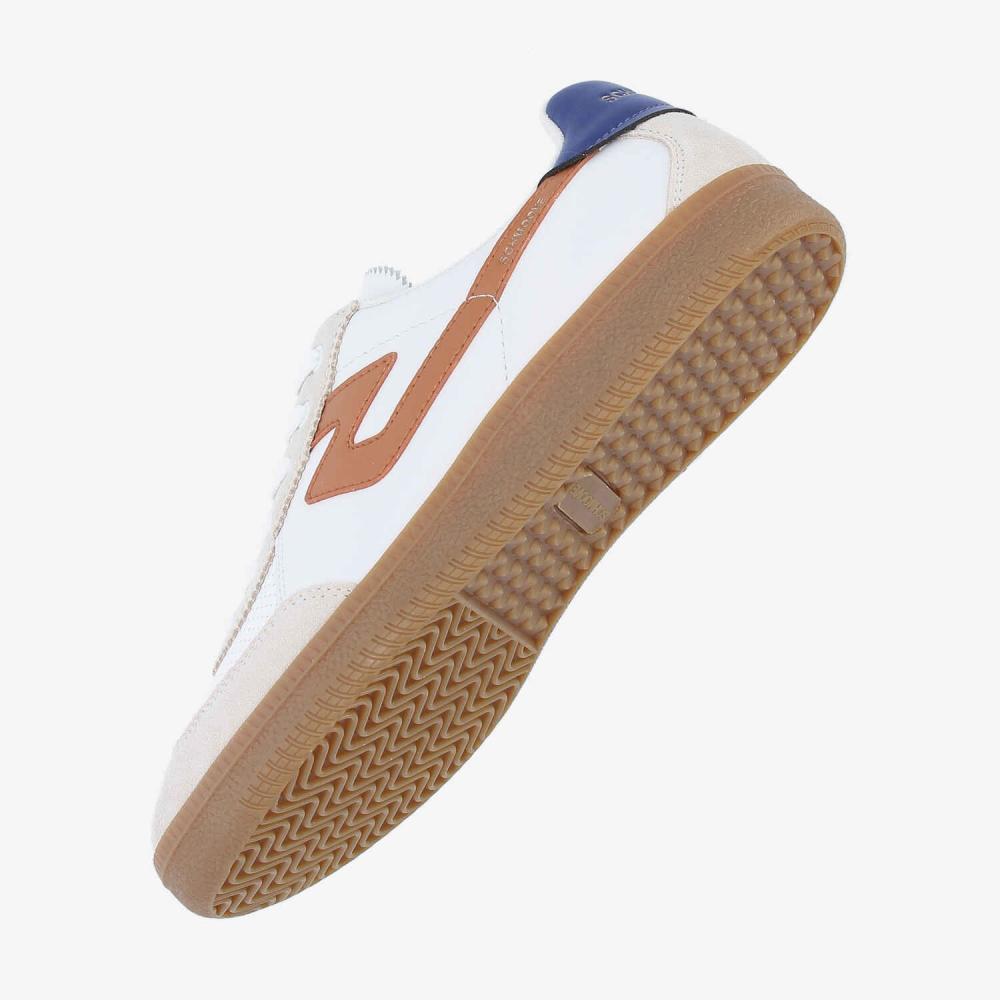 SHEFFIELD JOGGER M - NAPPA/SUEDE/NAP - WHITE/OFF WHITE/BROWN