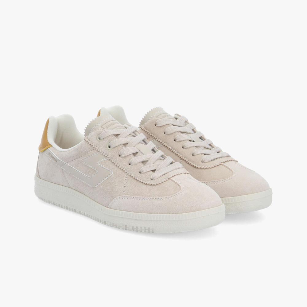 SHEFFIELD JOGGER M - SUEDE/NAPPA - IVOIRE/MARRON