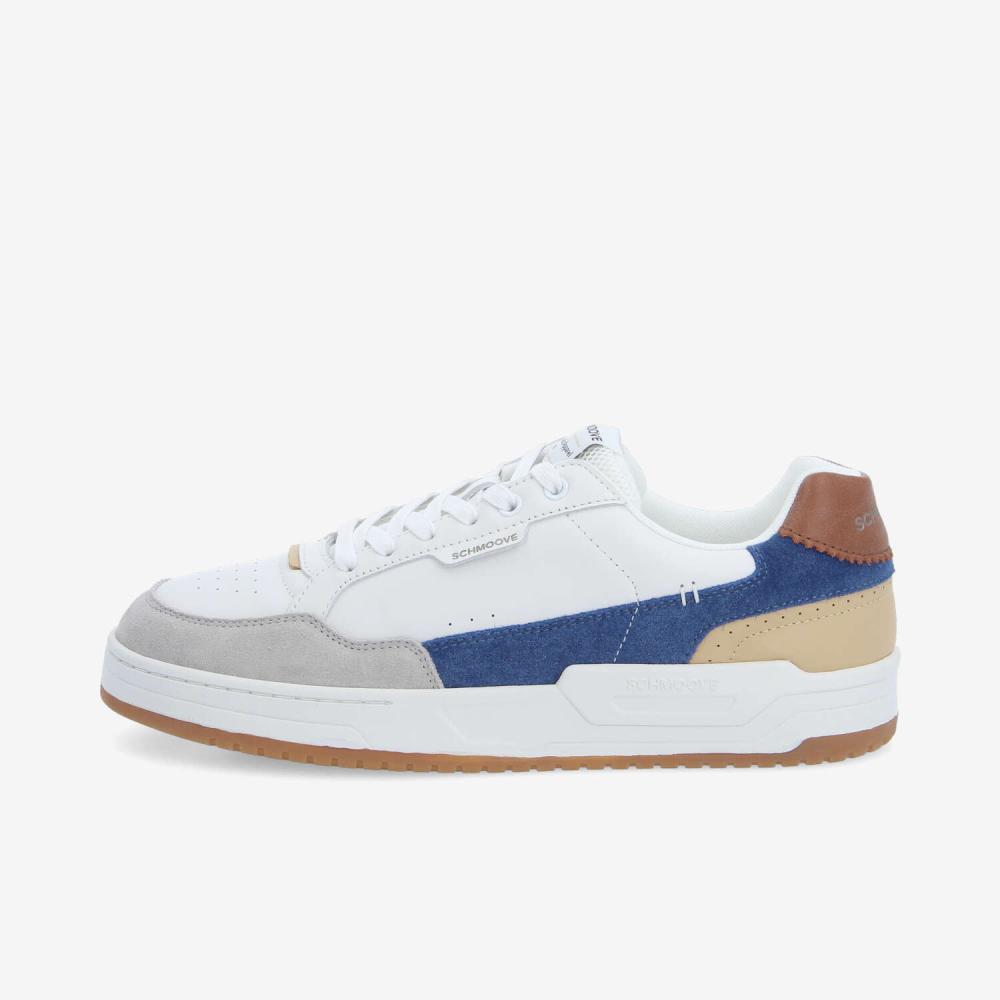 BROOKLYN PREPPY M - NAPPA/SDE/SDE - WHITE/GREY/BLUE