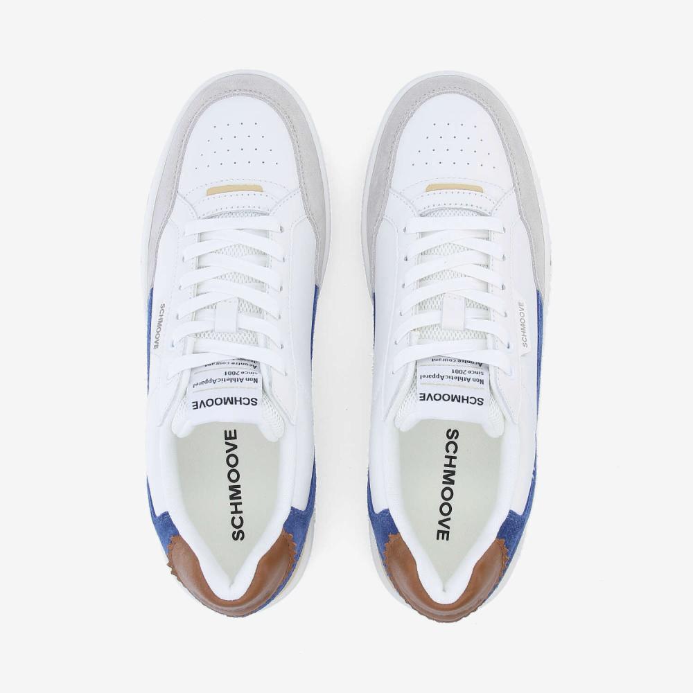 BROOKLYN PREPPY M - NAPPA/SDE/SDE - BLANC/GRIS/BLEU