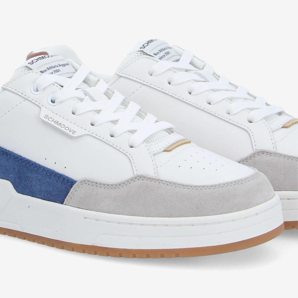 BROOKLYN PREPPY M - NAPPA/SDE/SDE - BLANC/GRIS/BLEU