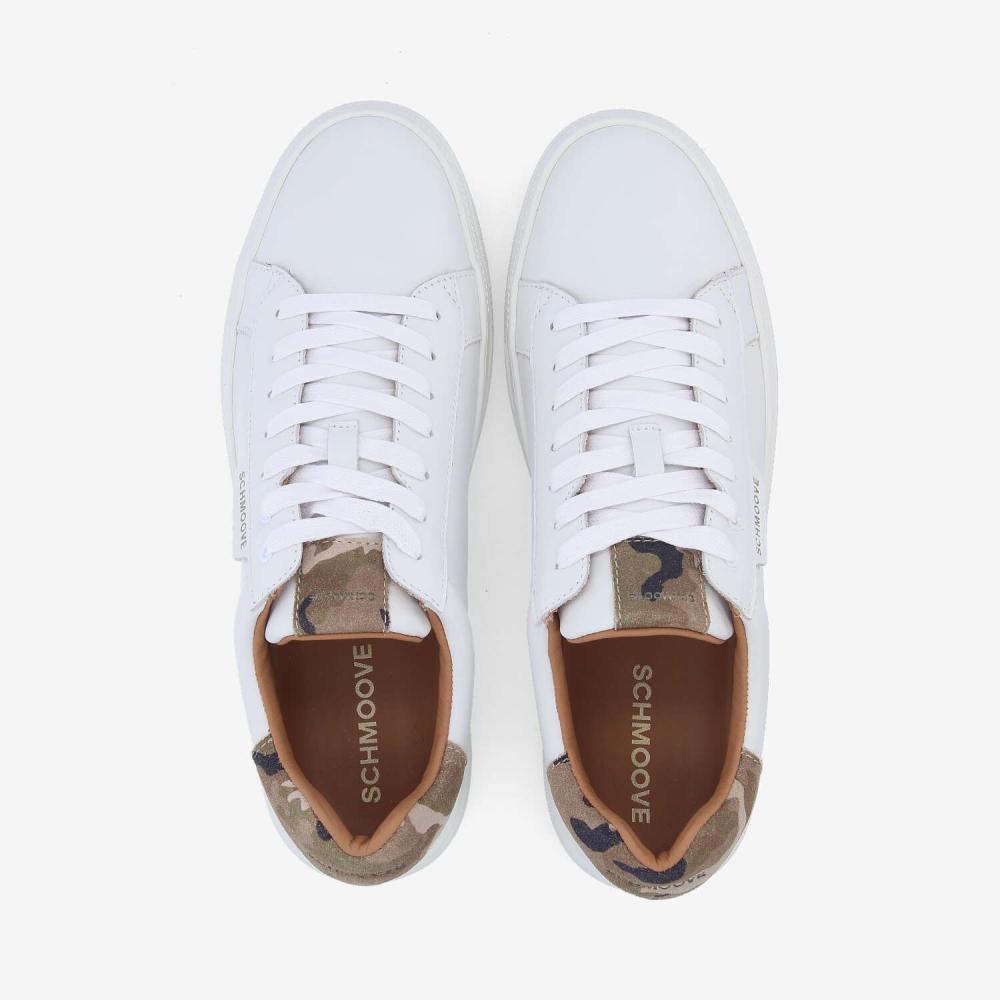 SPARKLE SNEAKER M - NAPPA/CAMO - BLANC/KAKI