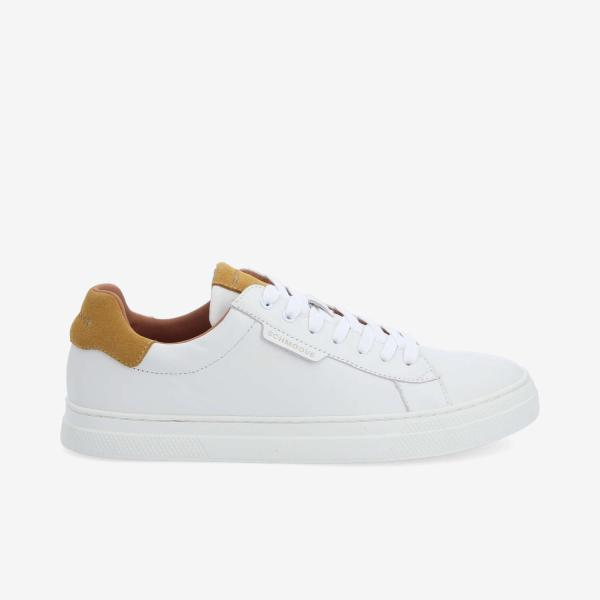 SPARKLE SNEAKER M - NAPPA/SUEDE - BLANC/JAUNE