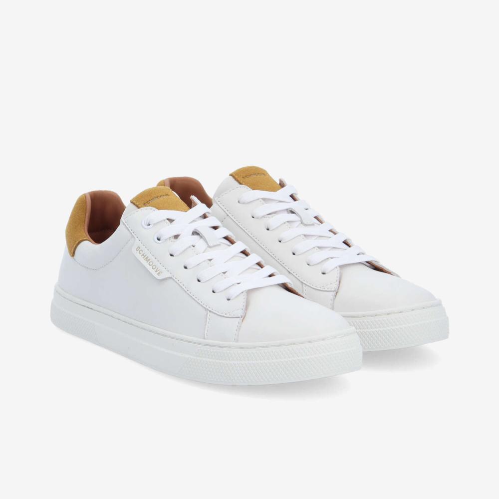 SPARKLE SNEAKER M - NAPPA/SUEDE - BLANC/JAUNE