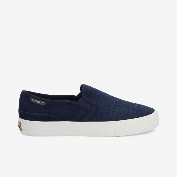 ARLO SLIP ON M - EMBOSSED SUEDE - NAVY
