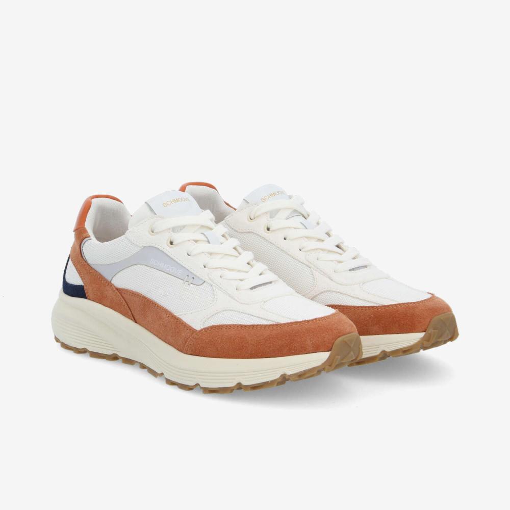 DUSK RUNNER M - KNIT/SUEDE - OFF WHITE/BROWN