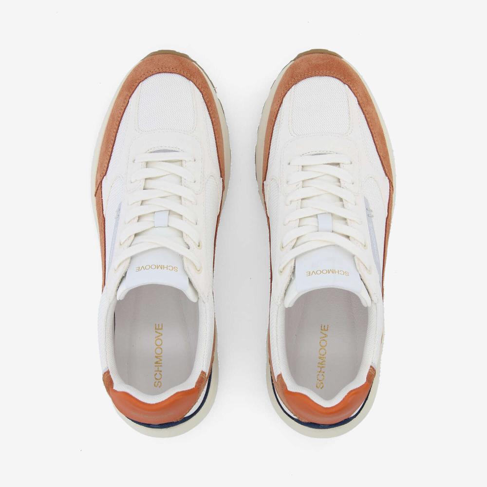 DUSK RUNNER M - KNIT/SUEDE - BLANC CASSÉ/MARRON