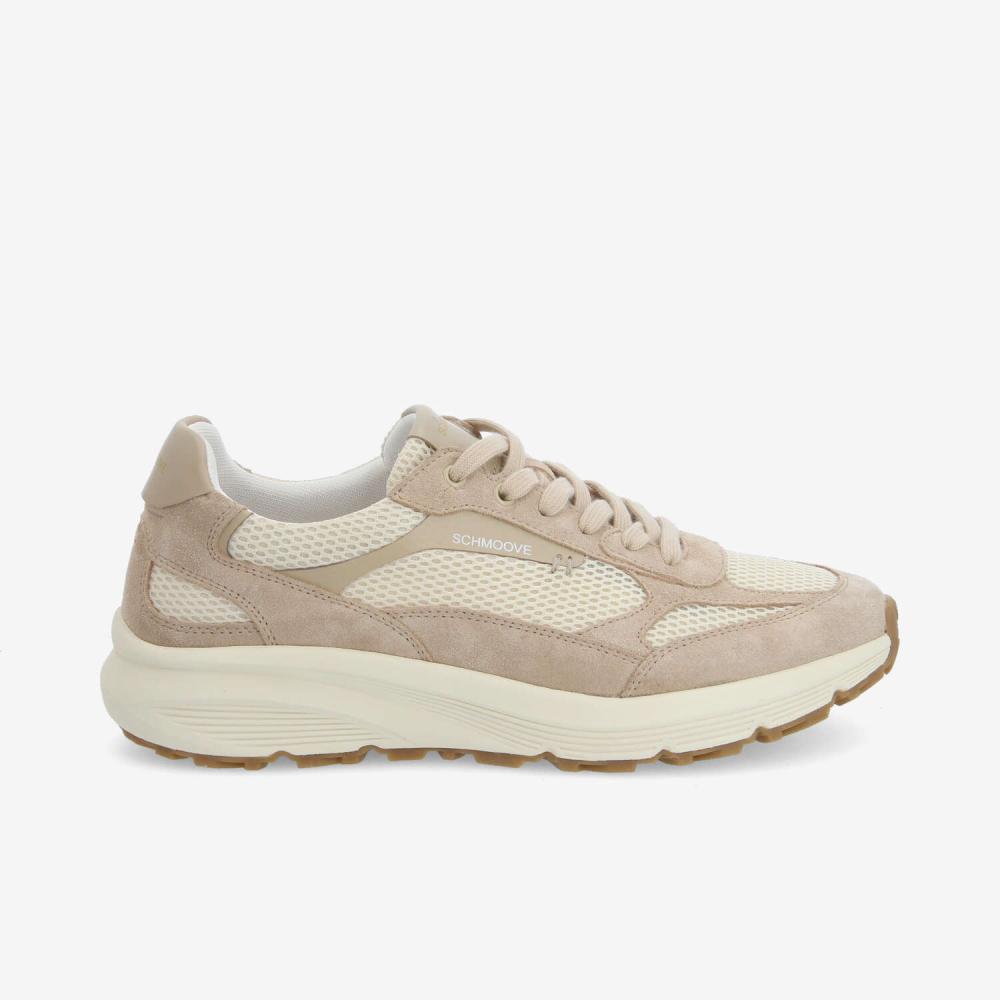 DUSK RUNNER M - MESH/SUEDE - OFF WHITE/BEIGE