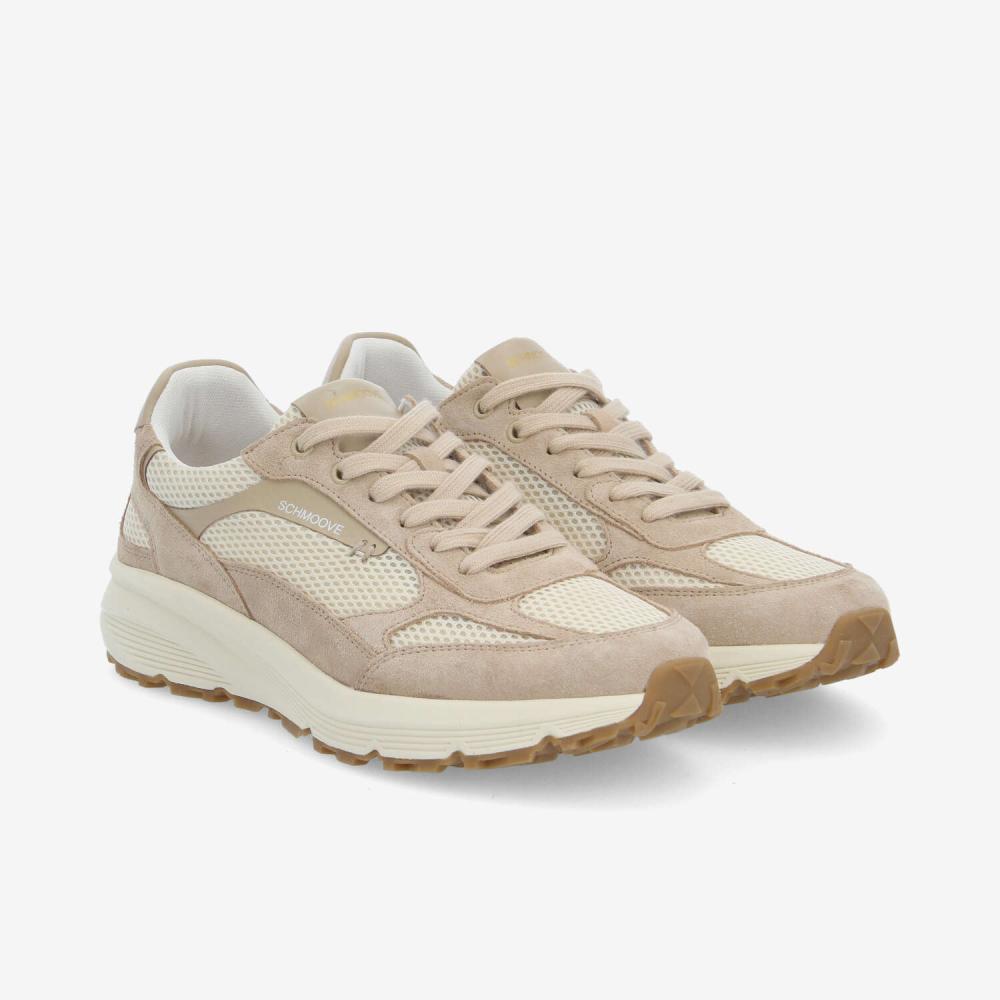 DUSK RUNNER M - MESH/SUEDE - OFF WHITE/BEIGE