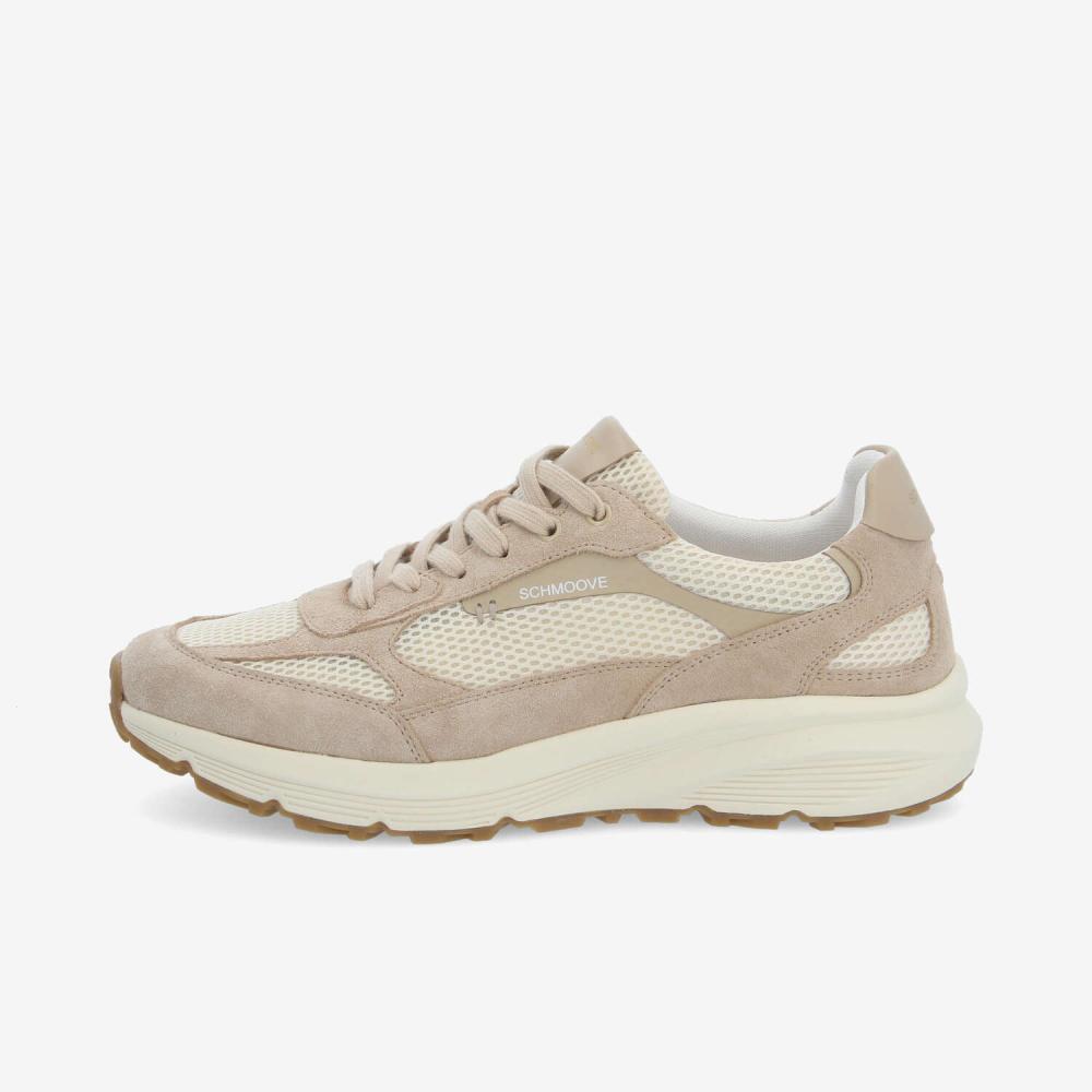 DUSK RUNNER M - MESH/SUEDE - OFF WHITE/BEIGE