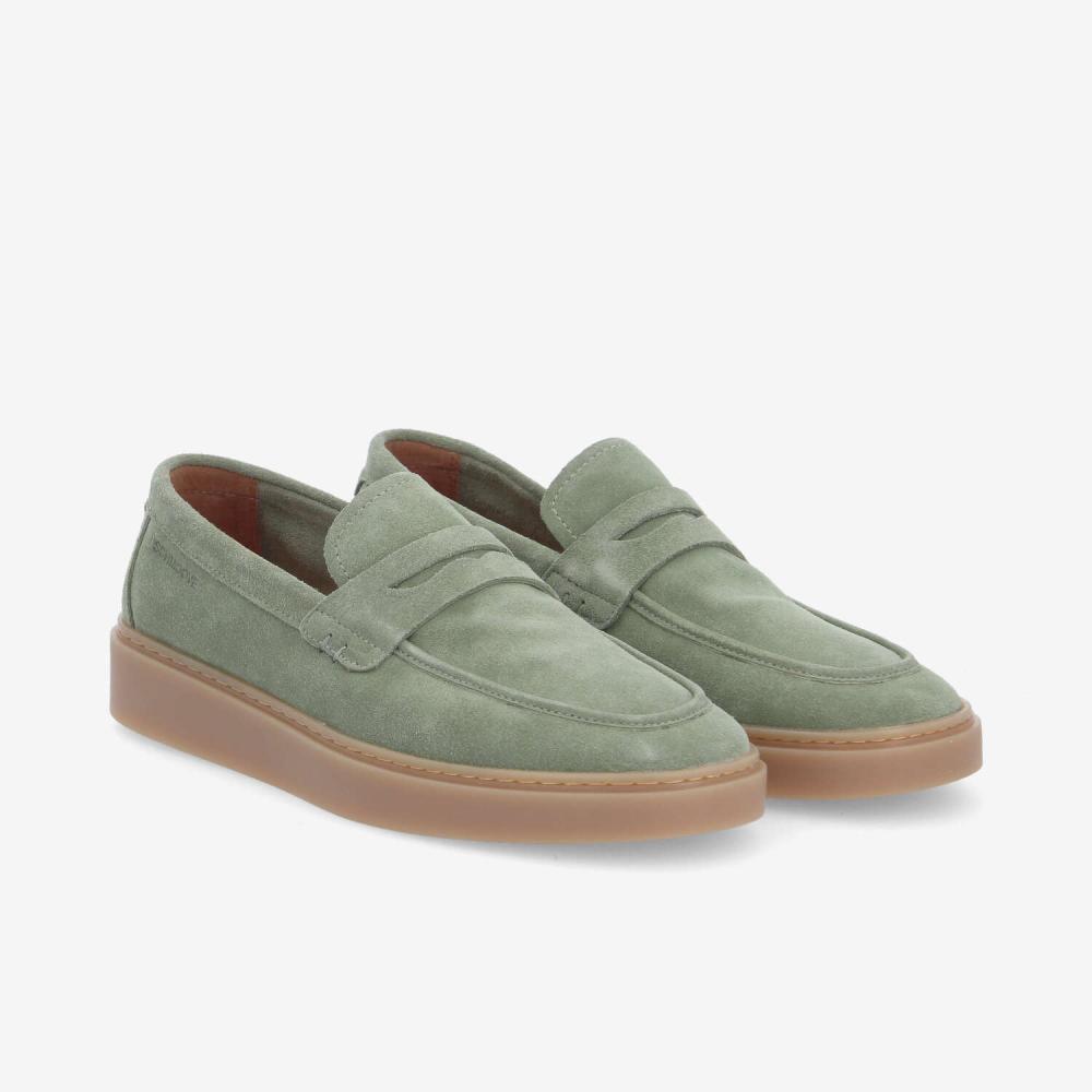 LOAFLY MOC M - SUEDE - GREEN