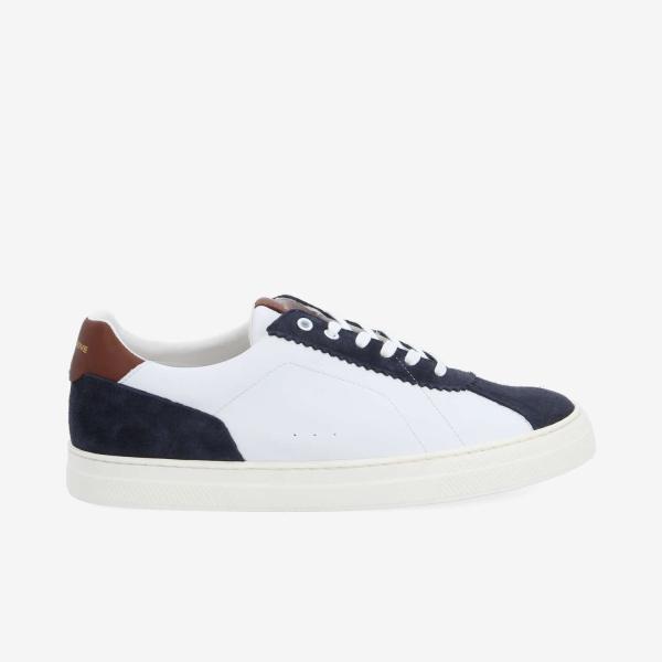 SPARK CLAY NW TTOE M - NAPPA/SDE/NAPPA - BLANC/BLEU MARINE/CAMEL