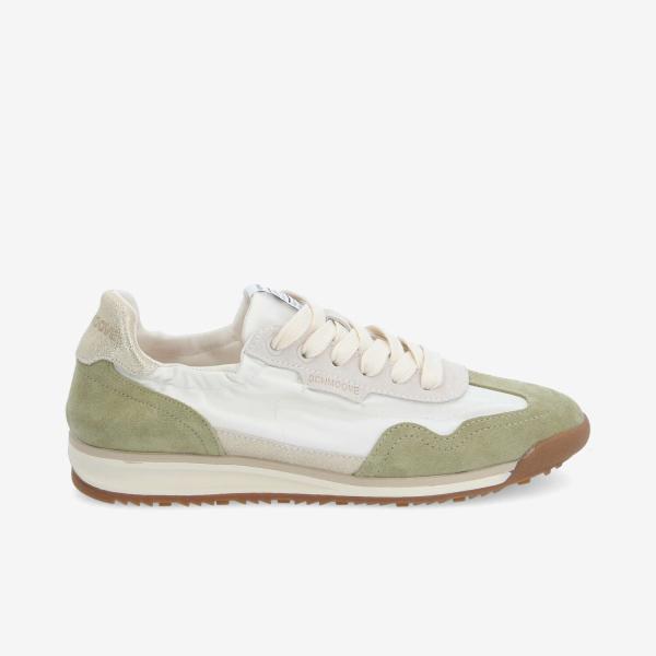 CAMDEN SNEAKER W - NYL/SDE/CRYSTAL - OFF WHITE/GREEN/GOLD