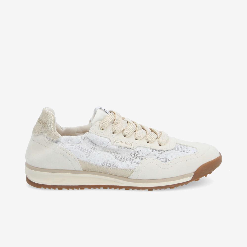 CAMDEN SNEAKER W - LACE/SDE/CRYSTA - BEIGE/GOLD