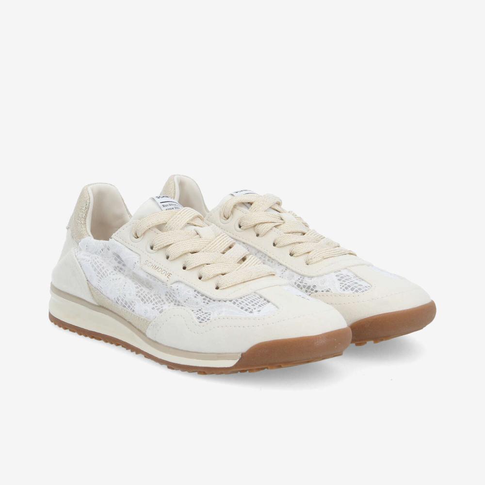 CAMDEN SNEAKER W - LACE/SDE/CRYSTA - BEIGE/GOLD