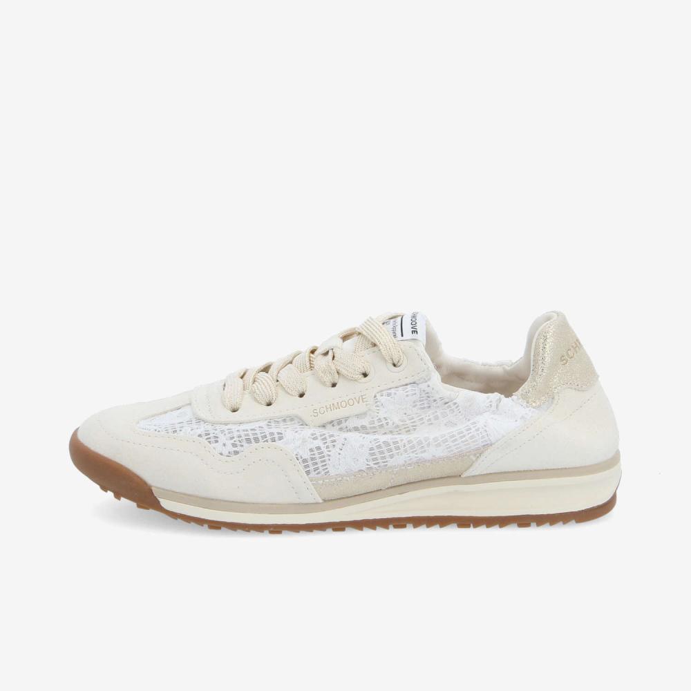 CAMDEN SNEAKER W - LACE/SDE/CRYSTA - BEIGE/GOLD