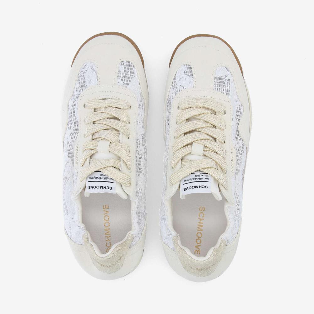 CAMDEN SNEAKER W - LACE/SDE/CRYSTA - BEIGE/GOLD