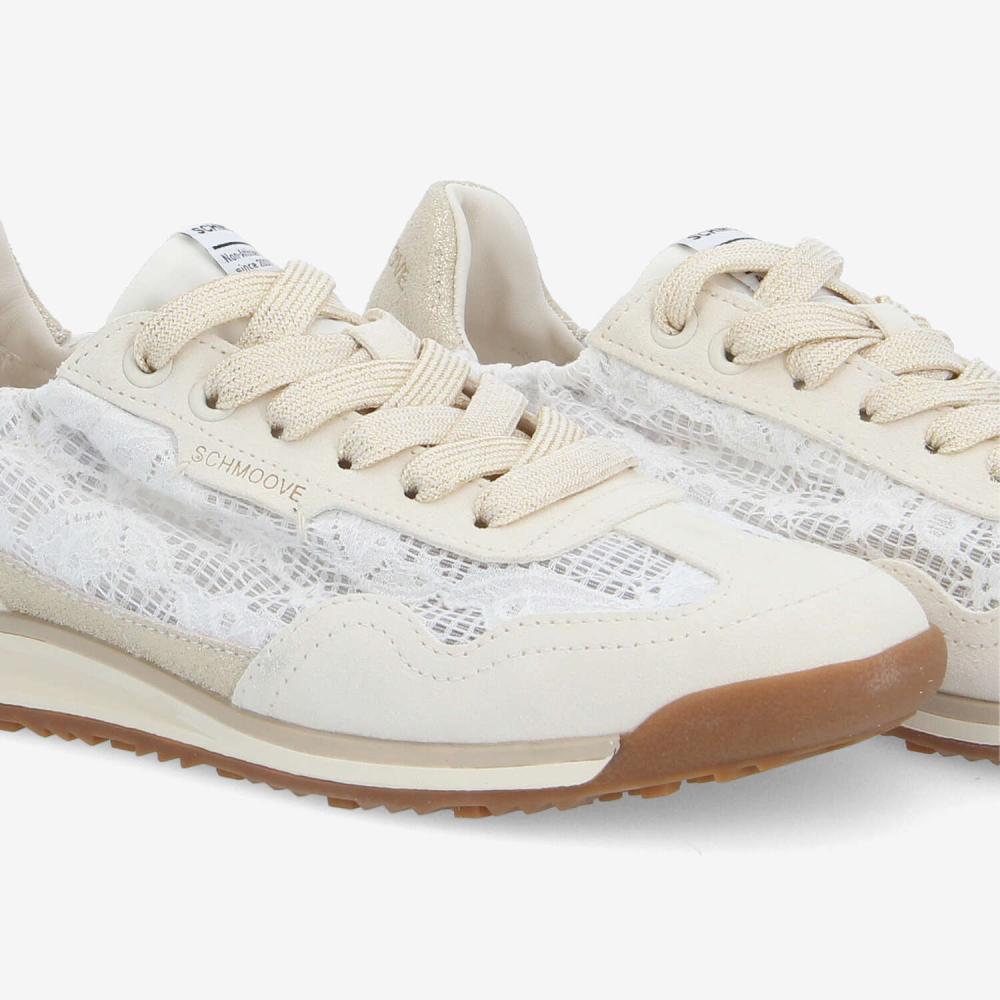 CAMDEN SNEAKER W - LACE/SDE/CRYSTA - BEIGE/GOLD