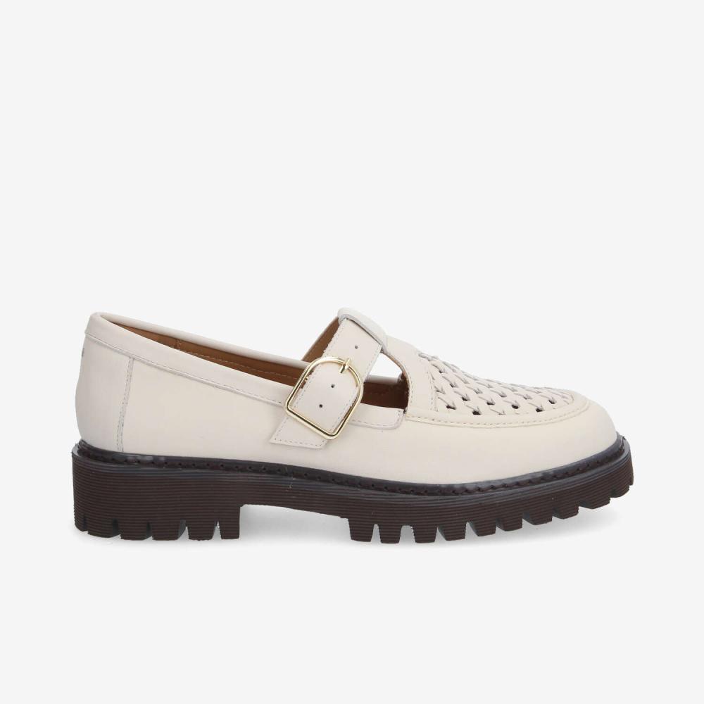 MYSEN BABIES W - NAPPA/WOVEN - BEIGE