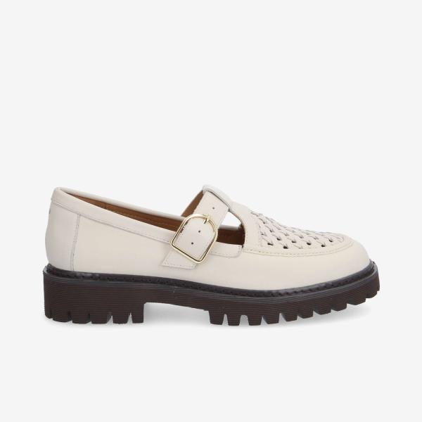 MYSEN BABIES W - NAPPA/WOVEN - BEIGE