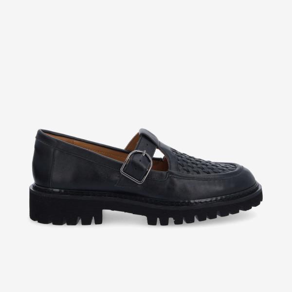 MYSEN BABIES W - NAPPA/WOVEN - NOIR