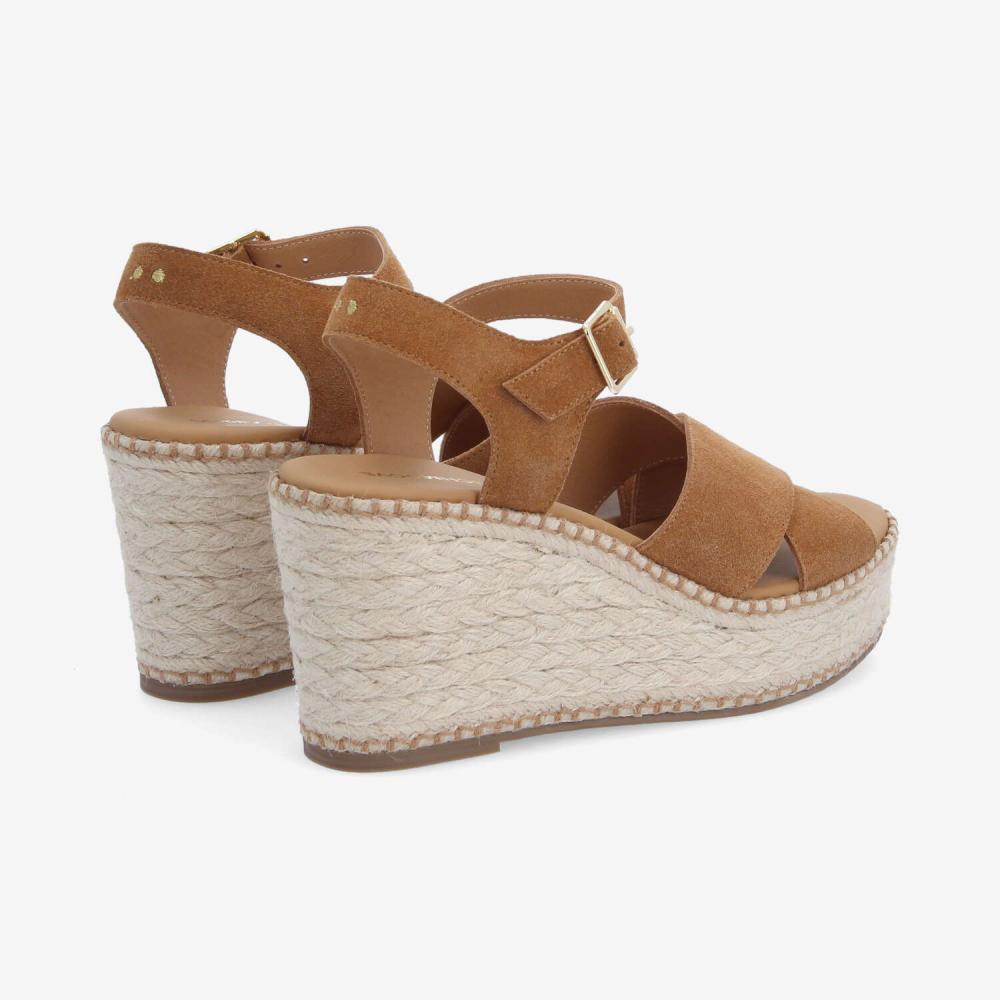 MINA SANDALE W - SUEDE - BROWN