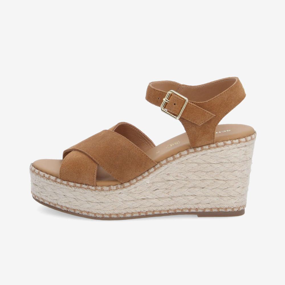 MINA SANDALE W - SUEDE - BROWN